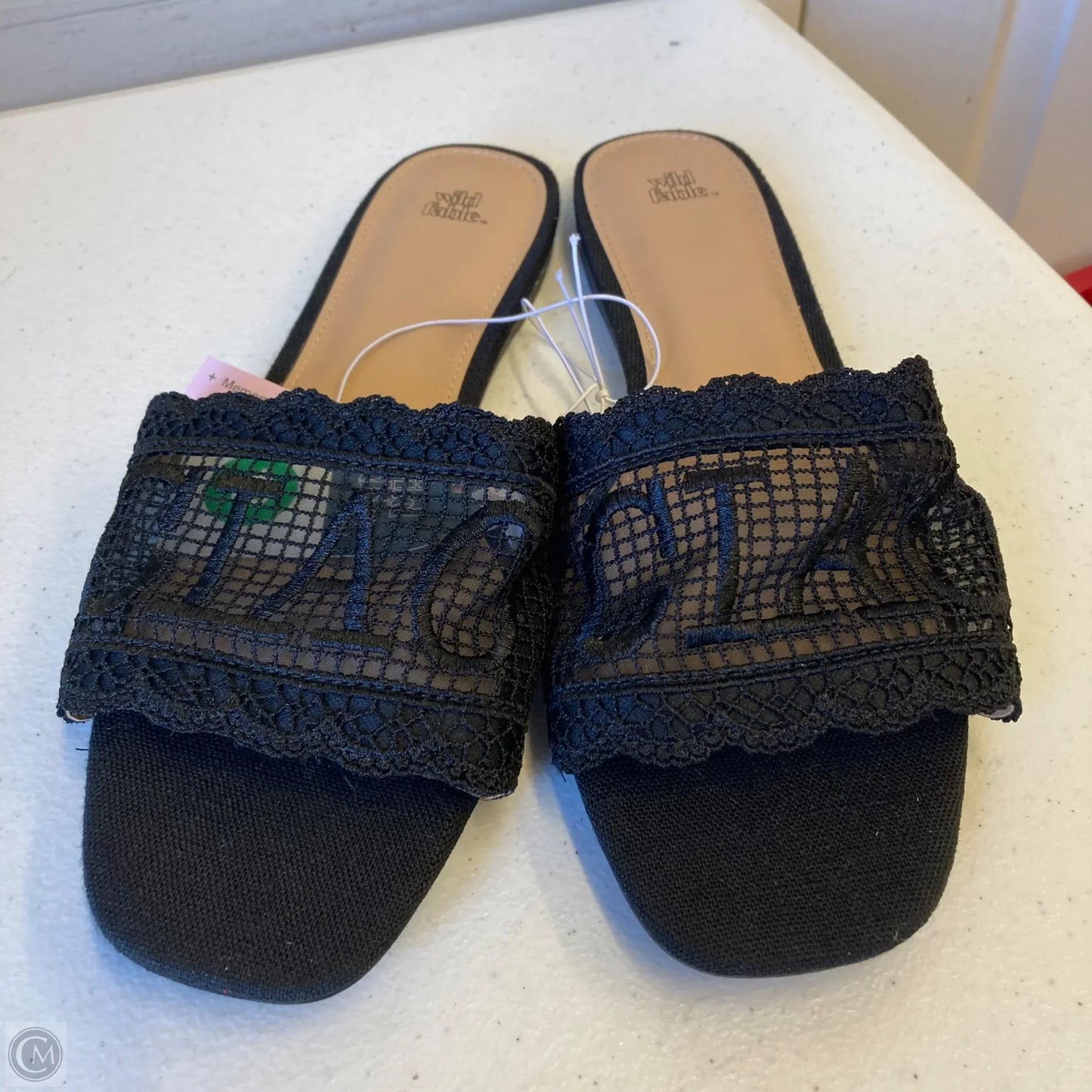 Sandals Flats By Wild Fable In Black, Size: 10