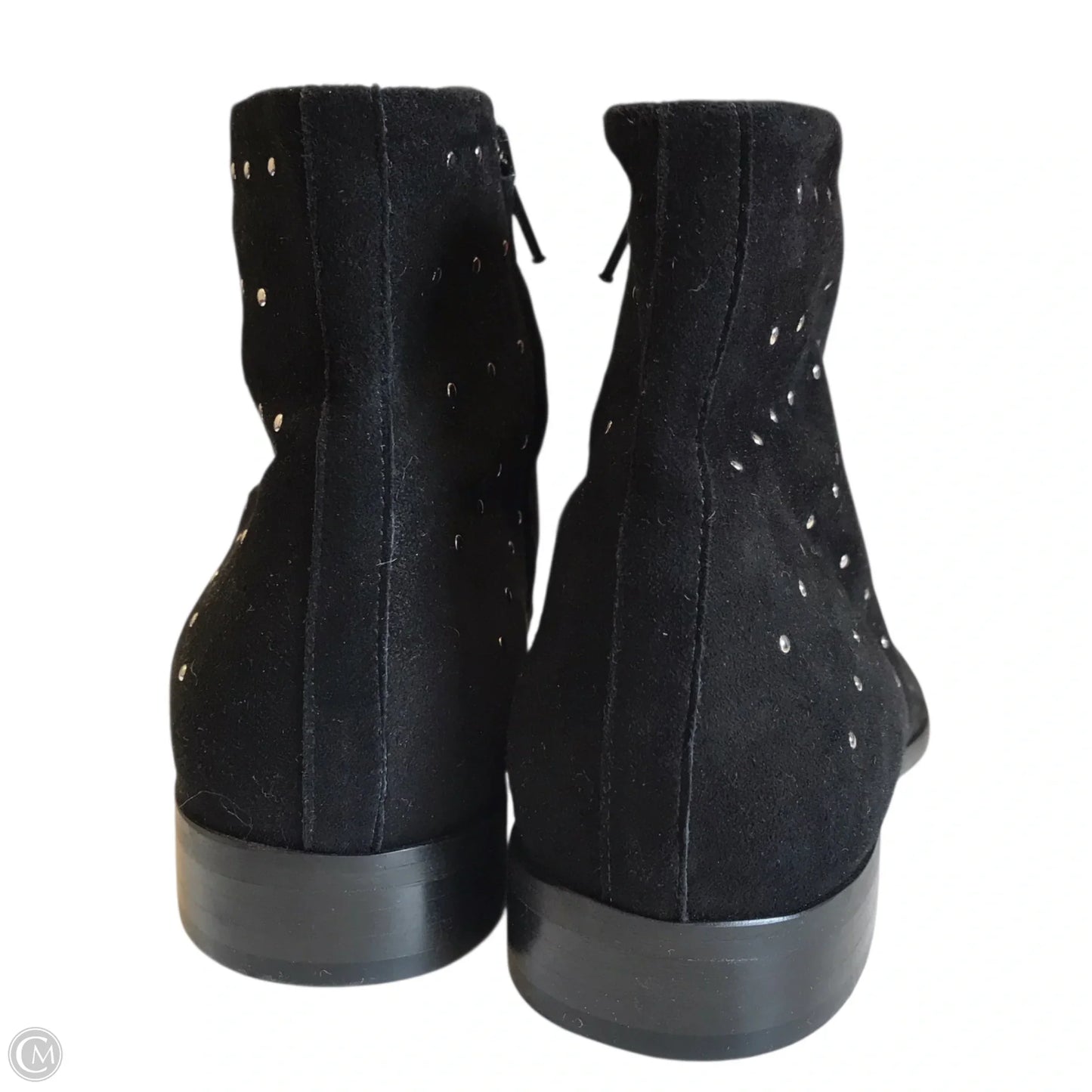 Boots Ankle Flats By J. Crew In Black & Silver, Size: 8