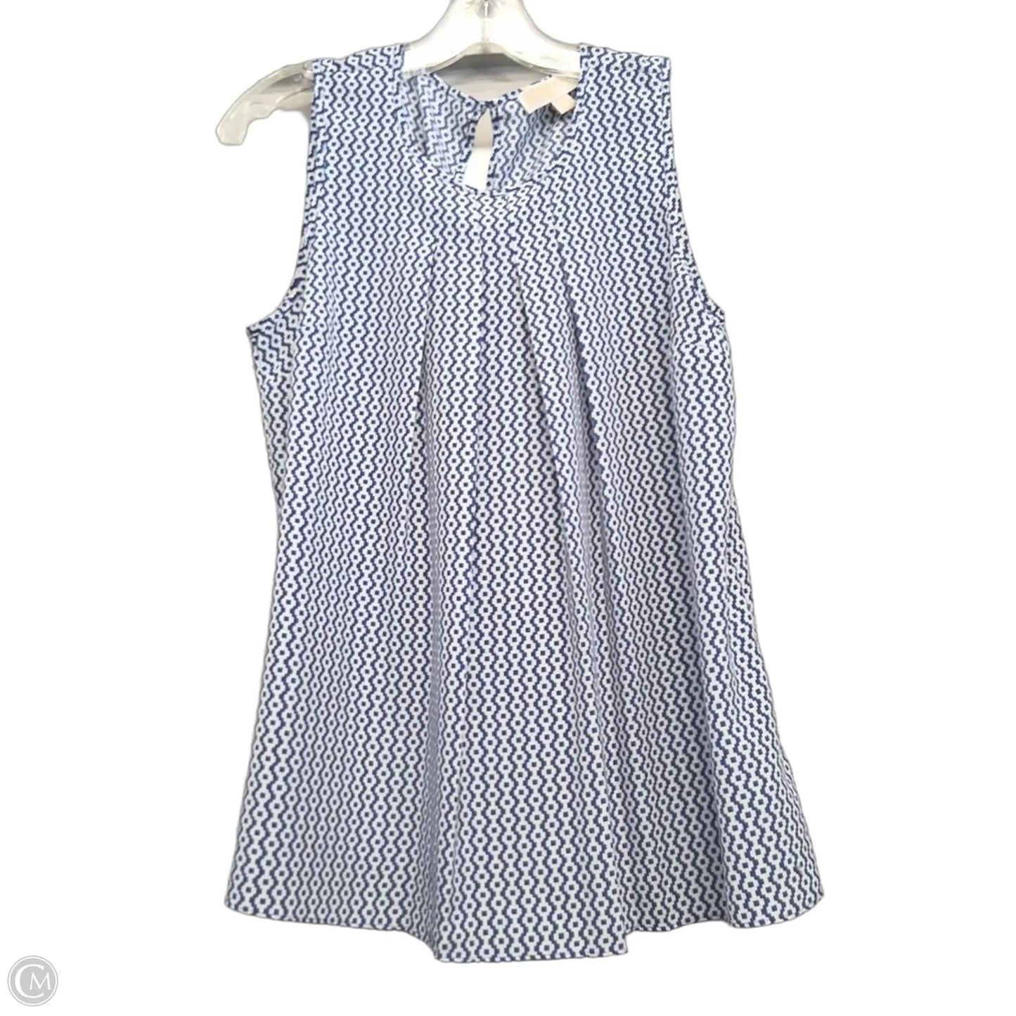 Top Sleeveless By Michael By Michael Kors In Blue & White, Size: S