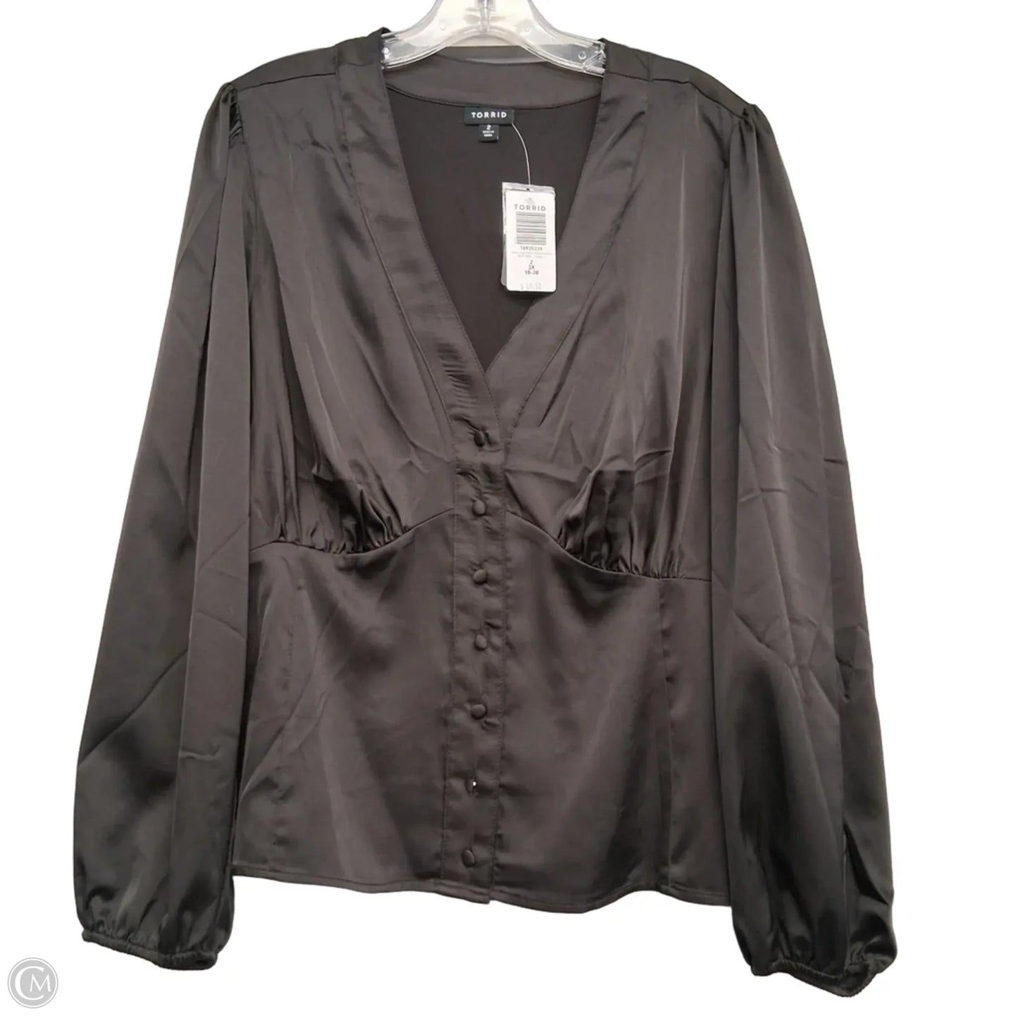 Top Long Sleeve By Torrid In Black, Size: 2x