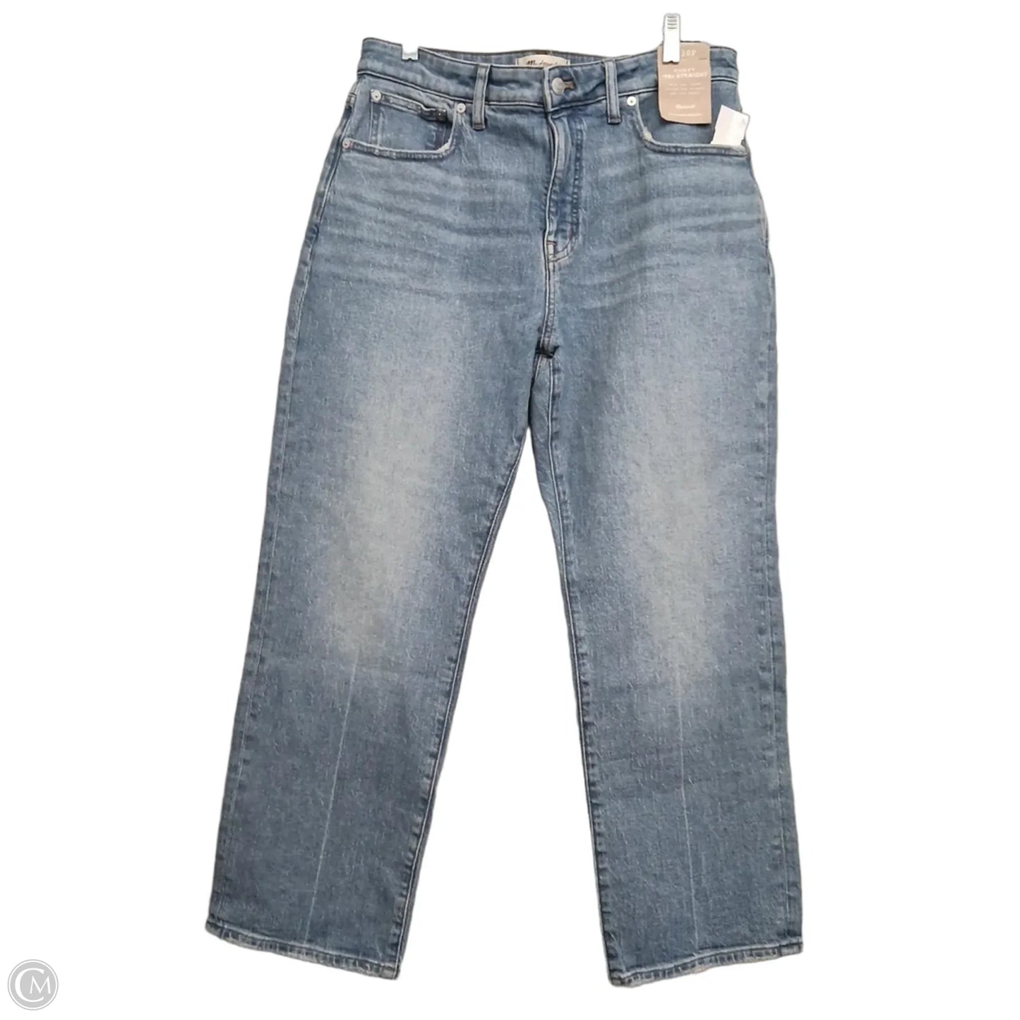 Jeans Straight By Madewell In Blue Denim, Size: 10p