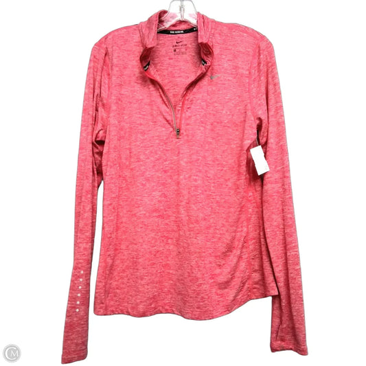 Athletic Top LS By Nike Apparel In Pink, Size: M