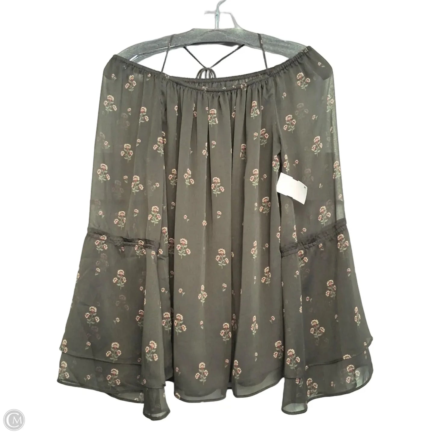 Top Long Sleeve By White House Black Market In Green, Size: Xs
