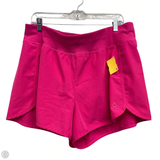 Athletic Shorts By Reebok In Pink, Size: 1x