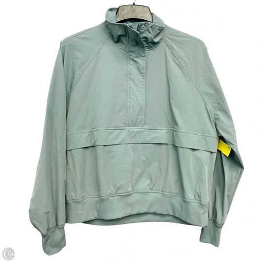 Jacket Windbreaker By Zella In Green, Size: L