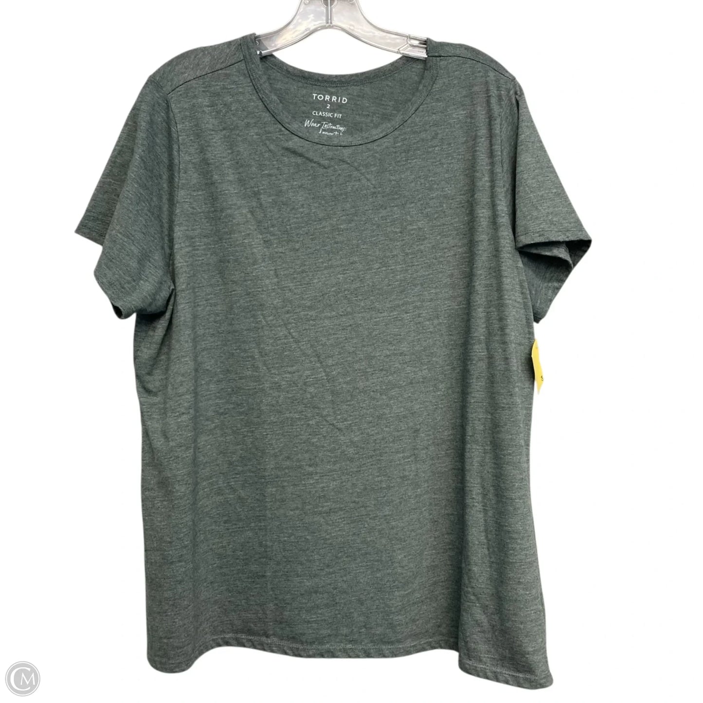 Top Short Sleeve Basic By Torrid In Green, Size: 2x