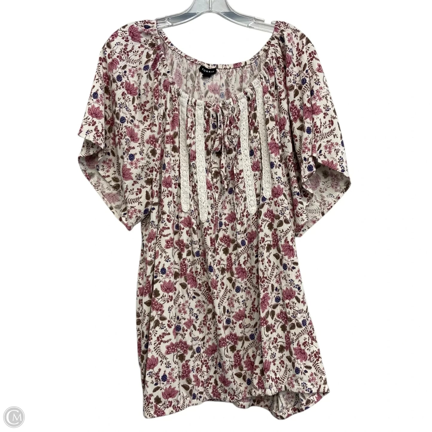 Top Short Sleeve By Torrid In Floral Print, Size: 3x
