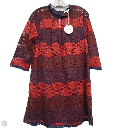 Dress Casual Short By Hayden La In Blue & Red, Size: L