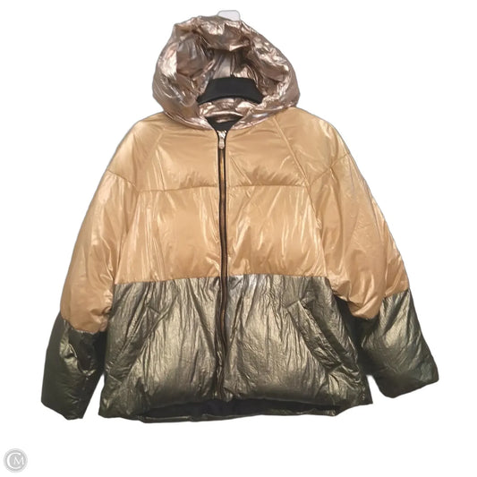 Jacket Puffer & Quilted By Zara In Yellow, Size: M