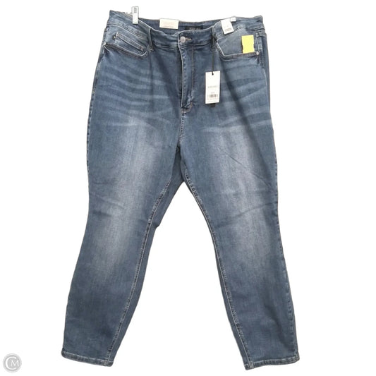 Jeans Straight By Judy Blue In Blue Denim, Size: 24