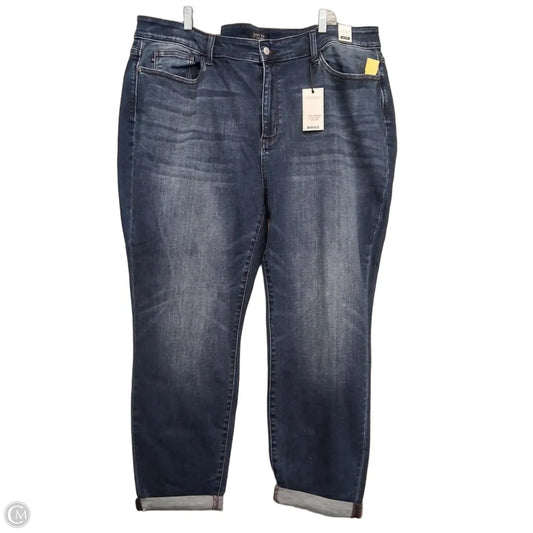 Jeans Straight By Judy Blue In Blue Denim, Size: 24