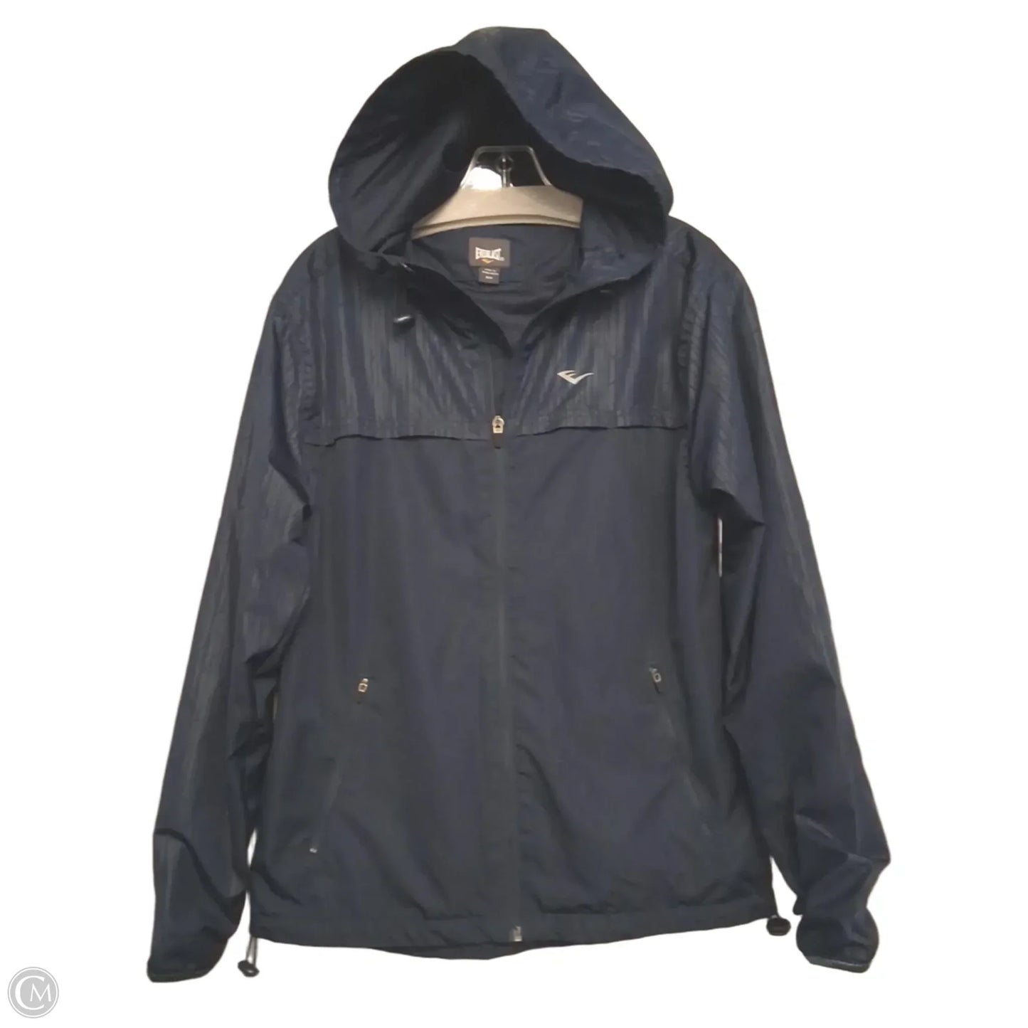Jacket Windbreaker By Everlast In Blue, Size: S
