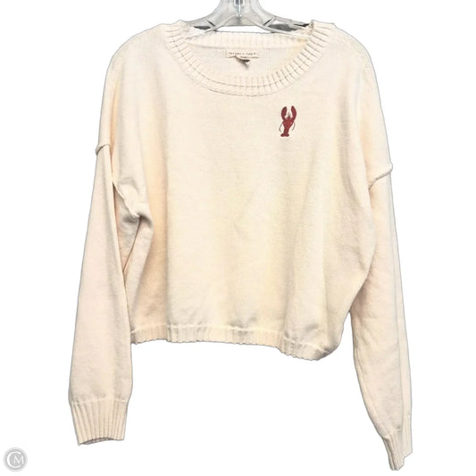 Sweater By Happily Grey In Cream, Size: Xl