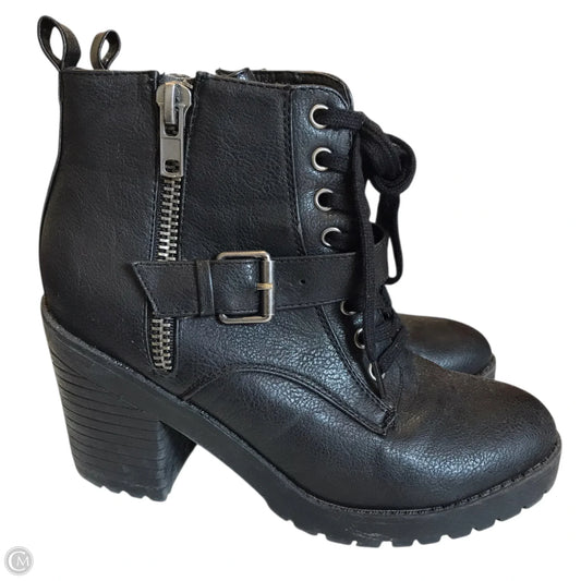 Boots Ankle Heels By Rampage In Black, Size: 7.5
