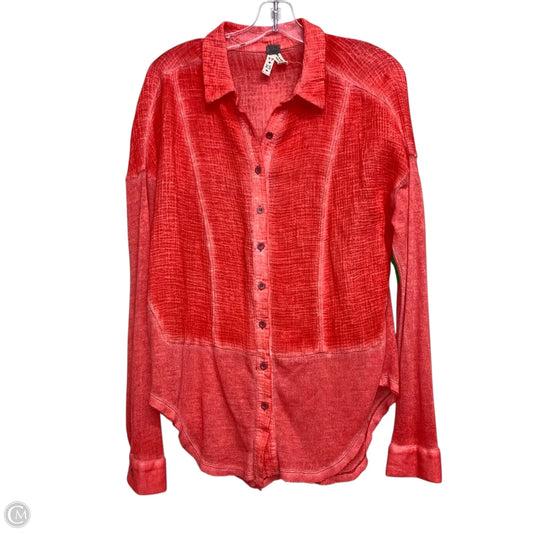 Top Long Sleeve By We The Free In Orange, Size: Xs