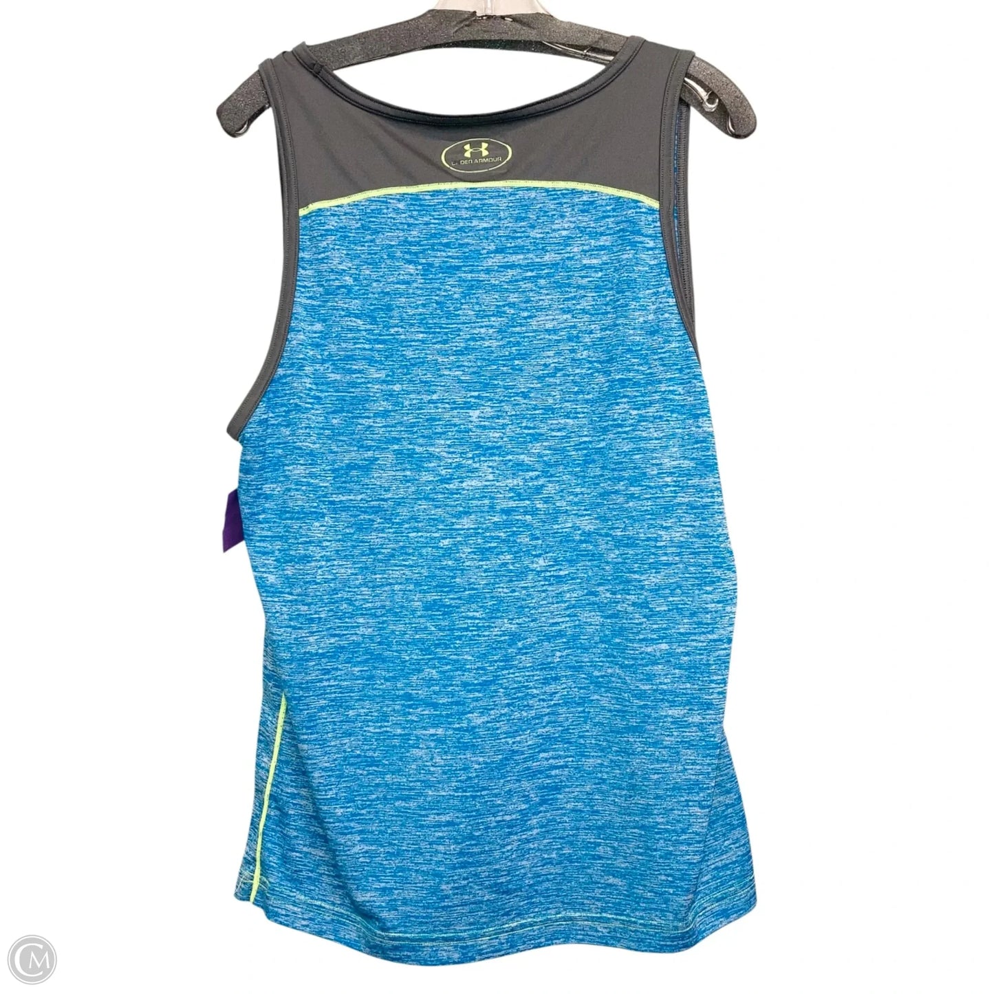 Athletic Tank Top By Under Armour In Blue & Grey, Size: L