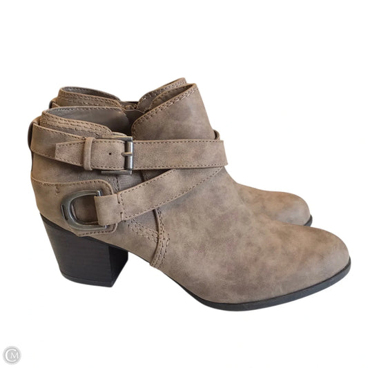 Boots Ankle Heels By Indigo Rd In Taupe, Size: 8
