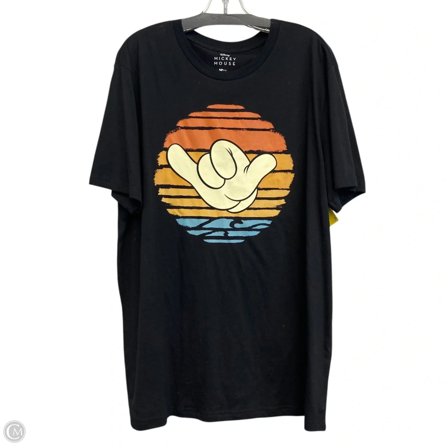 Top Short Sleeve Basic By Disney In Black, Size: 2x