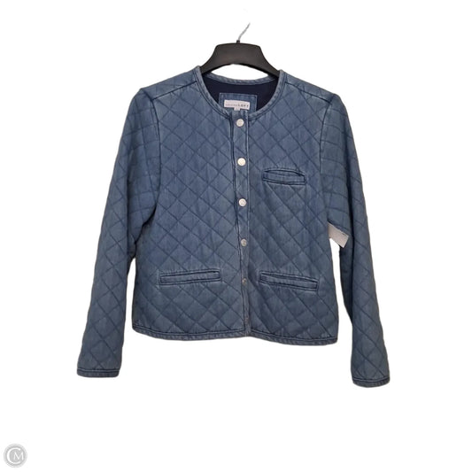 Jacket Denim By Loft In Blue Denim, Size: L