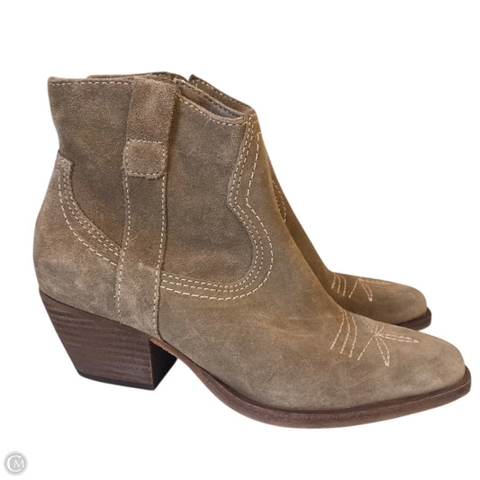 Boots Ankle Heels By Dolce Vita In Tan, Size: 6
