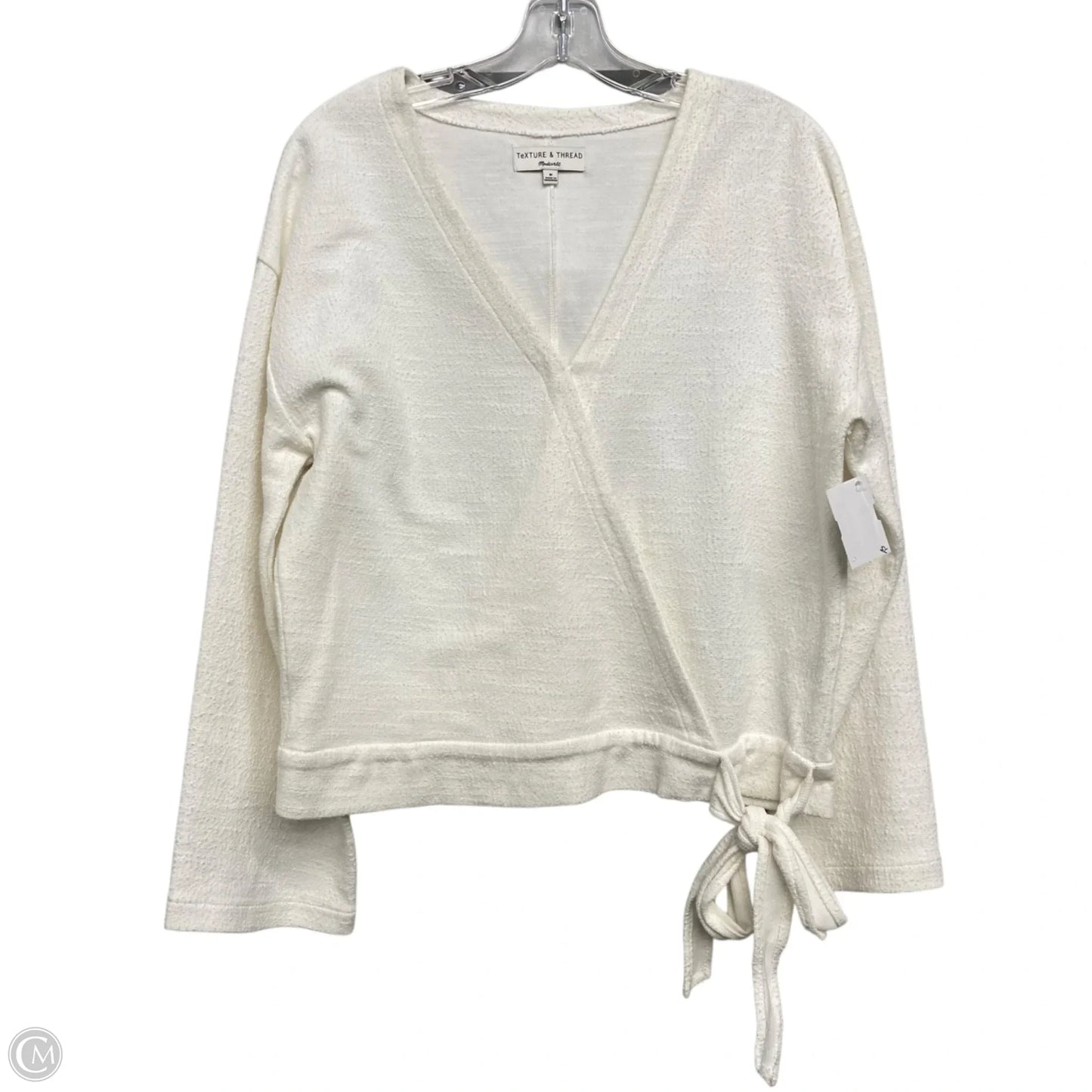 Top Long Sleeve By Madewell In Cream, Size: M