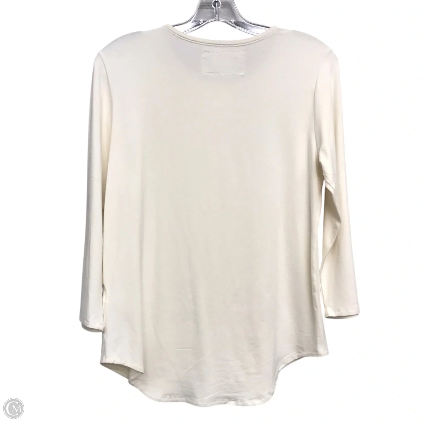 Top Long Sleeve Basic By Cupio In Cream, Size: M