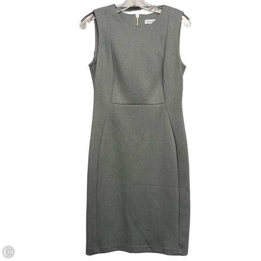 Dress Work By Calvin Klein In Grey, Size: M