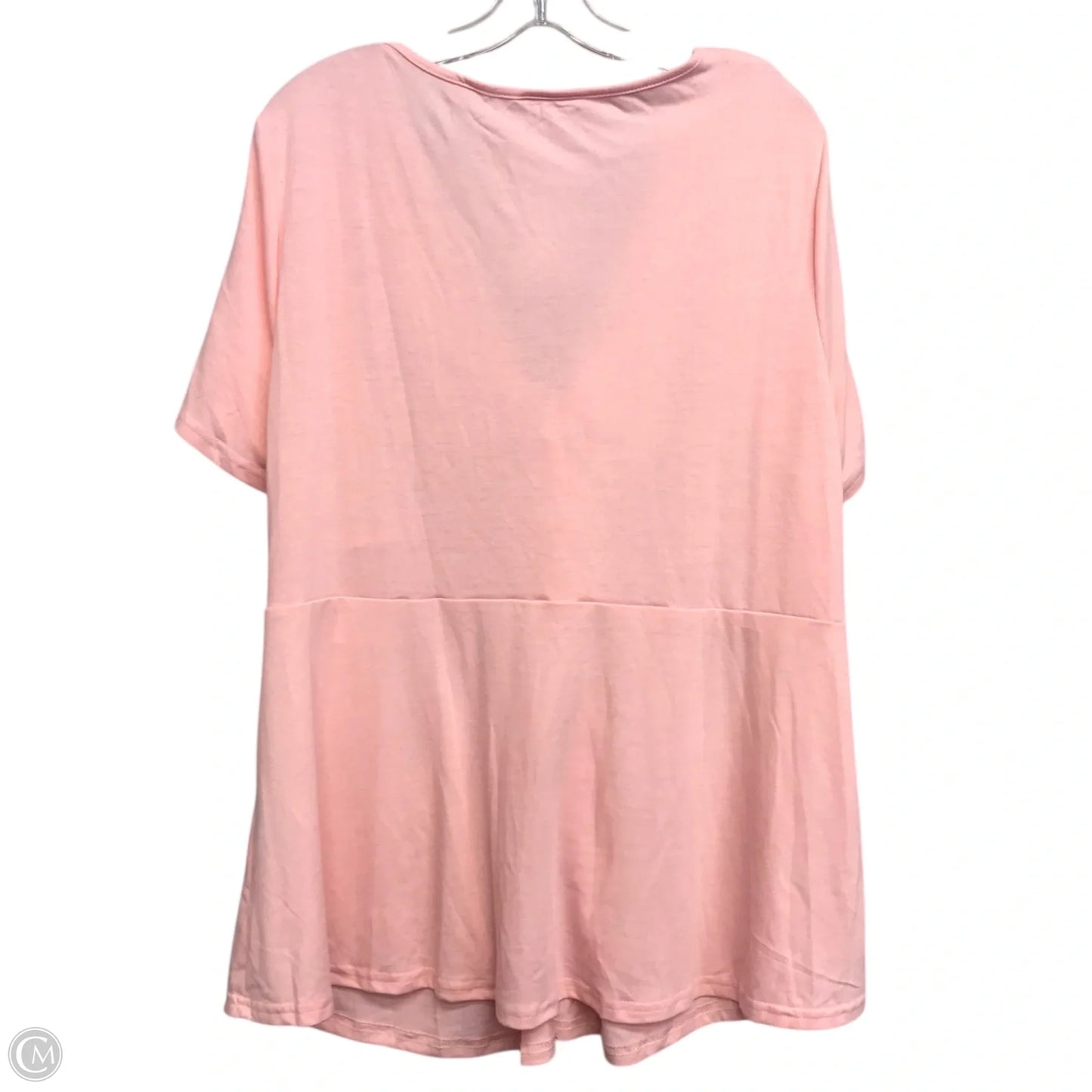 Top Short Sleeve By Shein In Pink, Size: 4x