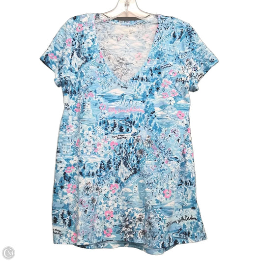 Top Short Sleeve Designer By Lilly Pulitzer In Multi-colored, Size: S