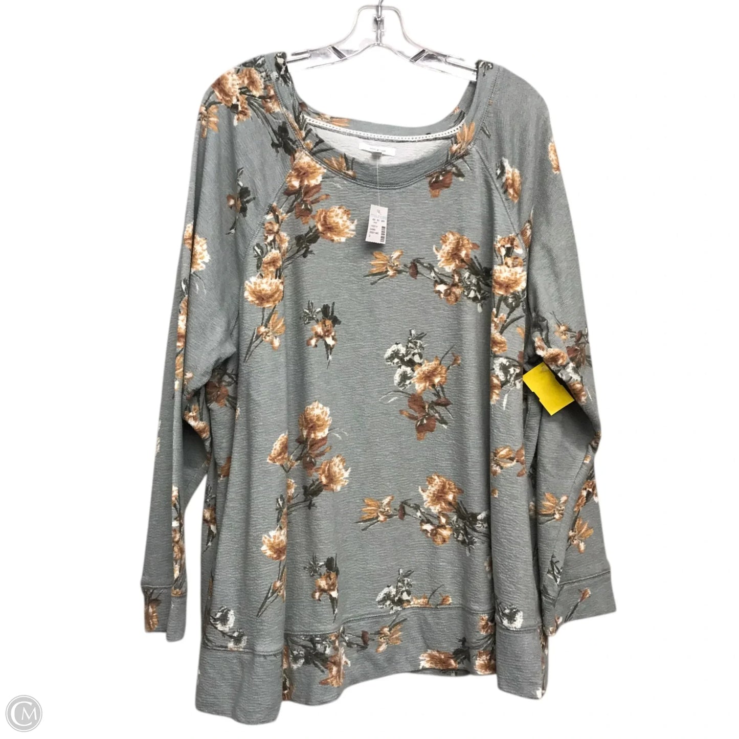 Top Long Sleeve By Maurices In Floral Print, Size: 3x