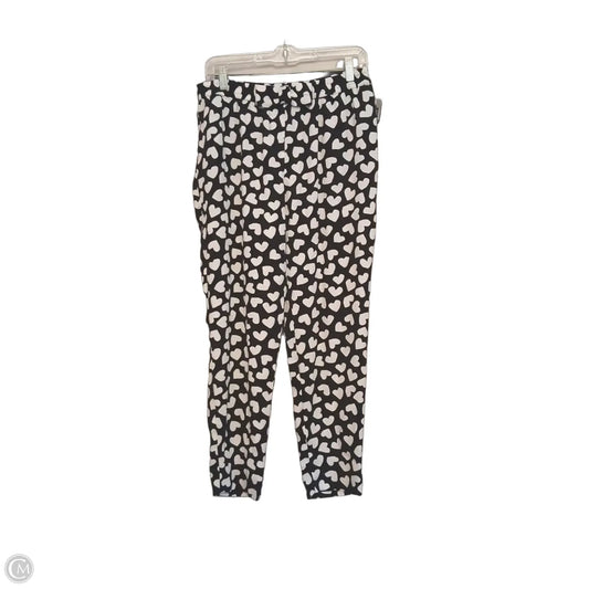 Pants Designer By Kate Spade In Black & White, Size: 8