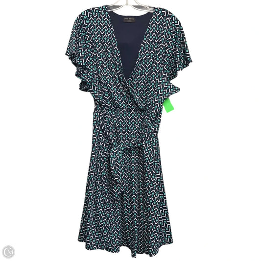 Dress Casual Short By Lane Bryant In Blue & White, Size: 3x