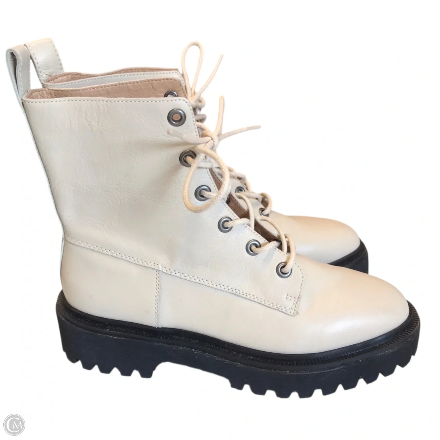 Boots Combat By Madewell In Cream, Size: 9