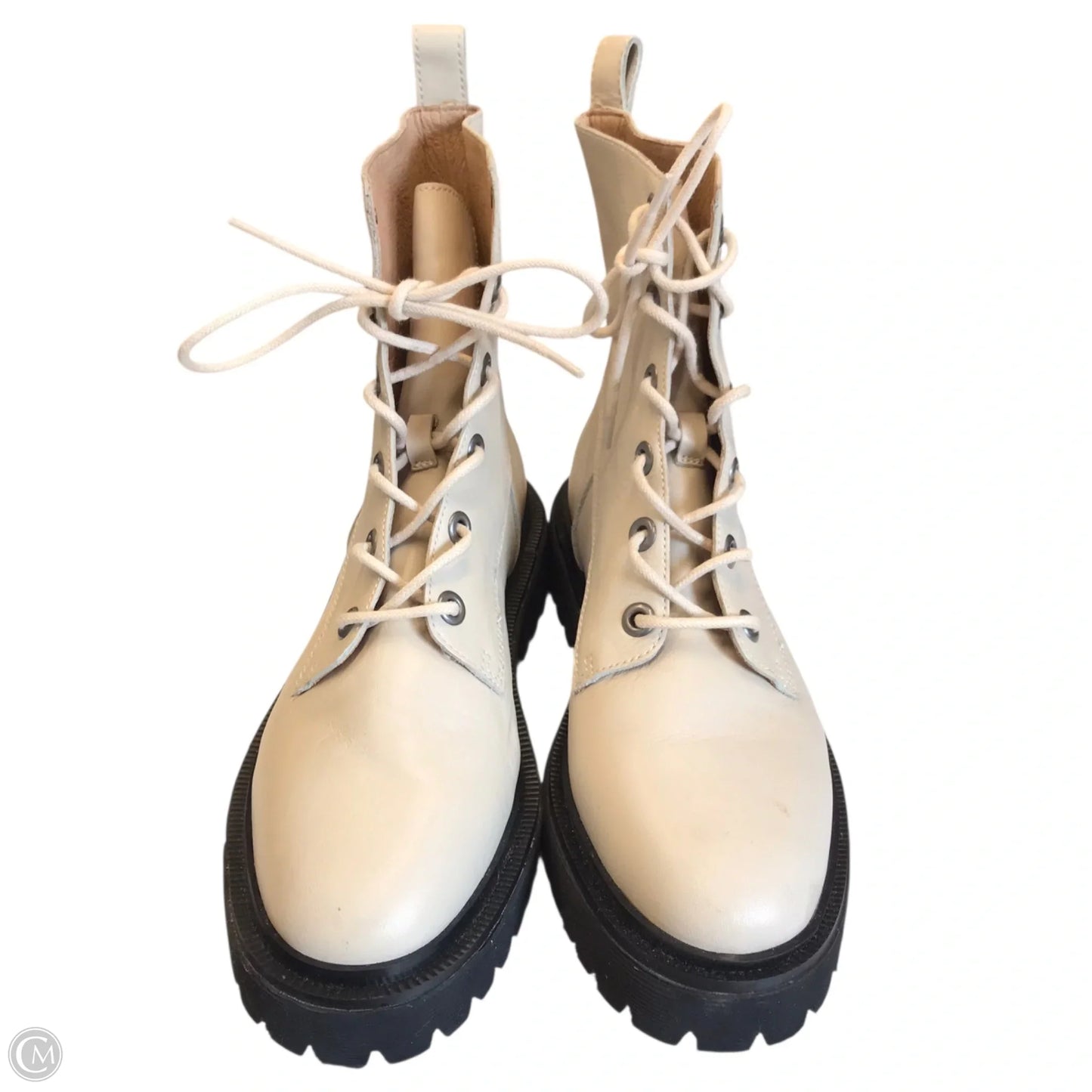 Boots Combat By Madewell In Cream, Size: 9