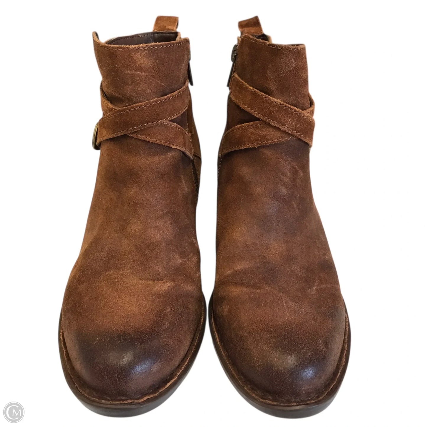 Boots Ankle Heels By Born In Brown, Size: 8
