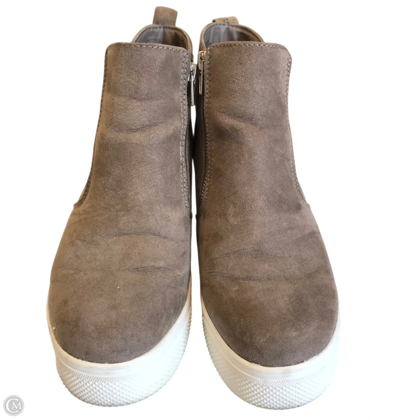 Boots Ankle Flats By Time And Tru In Grey, Size: 9