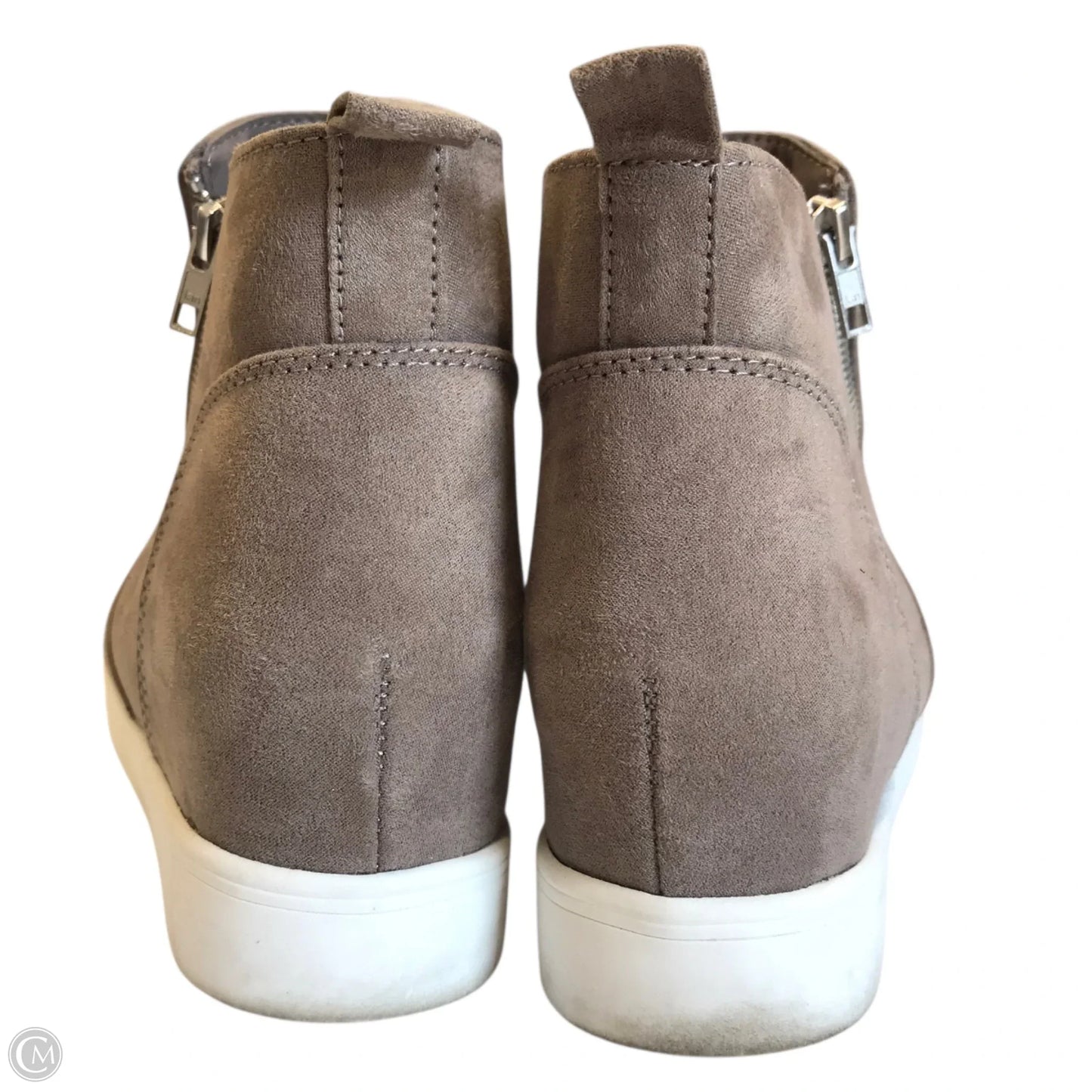 Boots Ankle Flats By Time And Tru In Grey, Size: 9