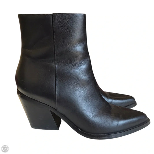 Boots Ankle Heels By Calvin Klein In Black, Size: 8