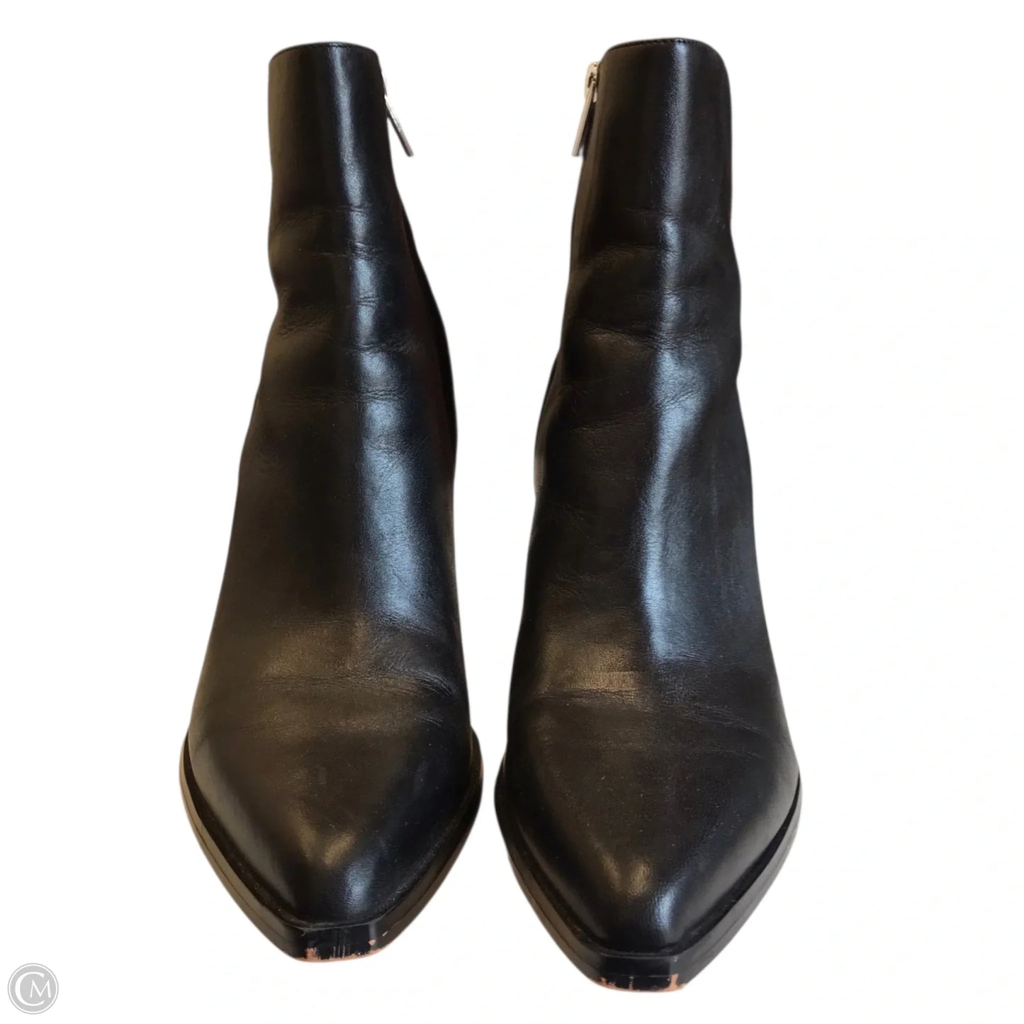 Boots Ankle Heels By Calvin Klein In Black, Size: 8