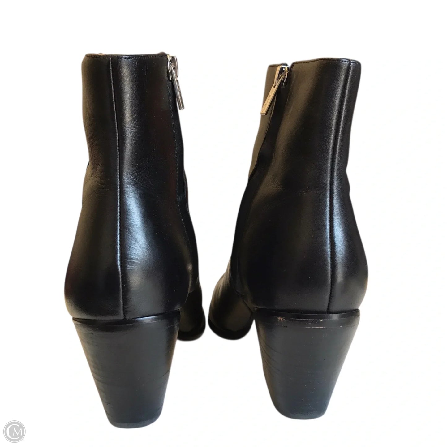 Boots Ankle Heels By Calvin Klein In Black, Size: 8
