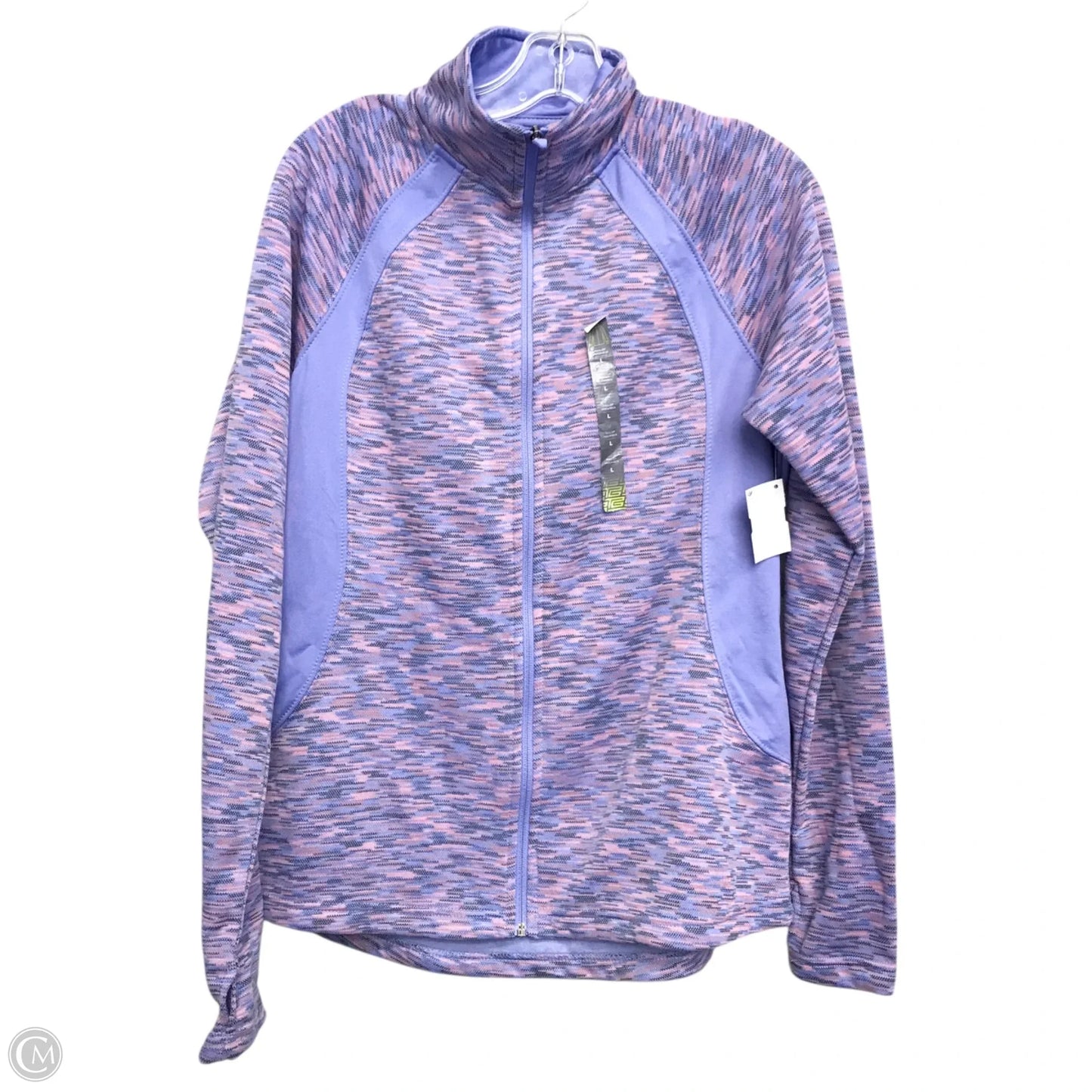 Athletic Jacket By Tek Gear In Purple, Size: L