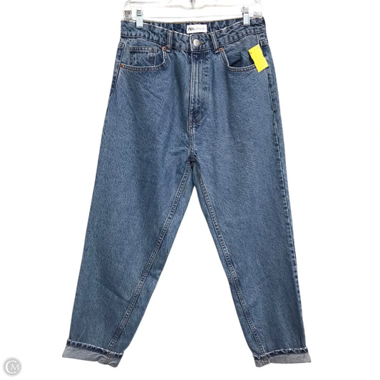 Jeans Boyfriend By Zara In Blue Denim, Size: 8
