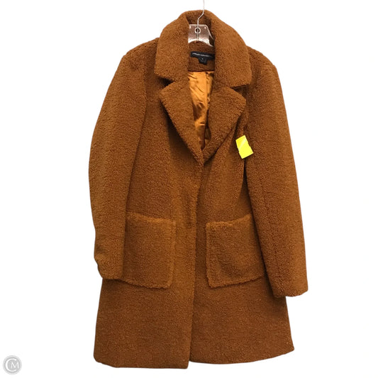 Jacket Faux Fur & Sherpa By French Connection In Tan, Size: M