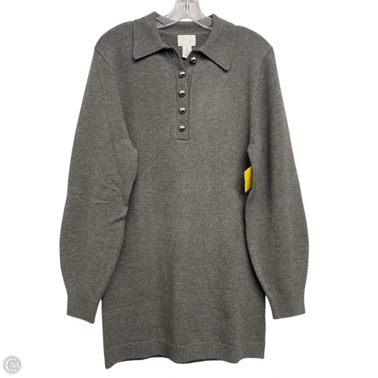 Dress Sweater By H&m In Grey, Size: S