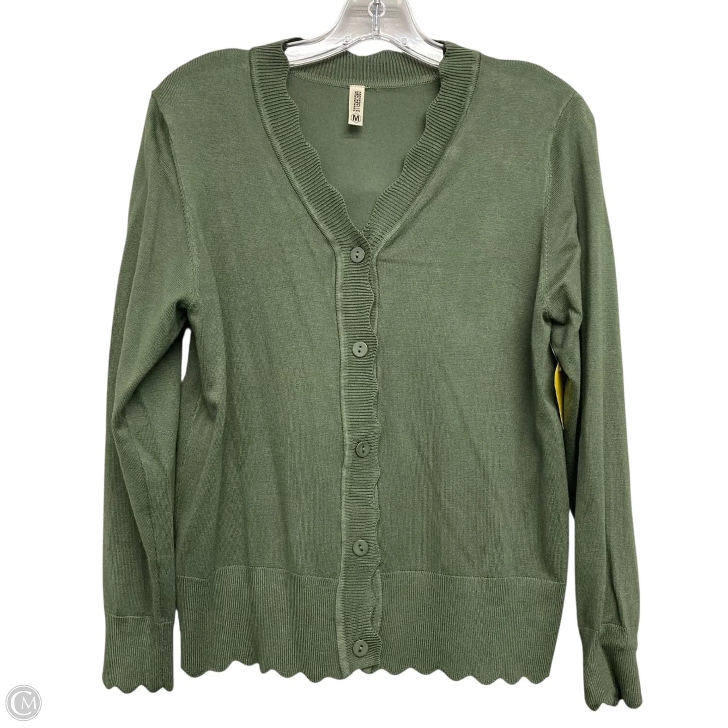 Sweater Cardigan By Grecerelle In Green, Size: M