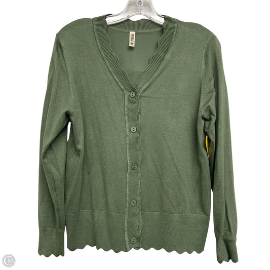 Sweater Cardigan By Grecerelle In Green, Size: M