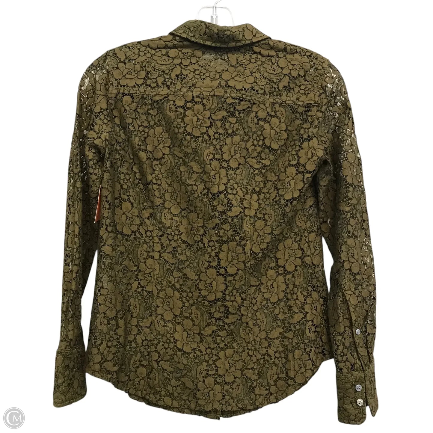 Top Long Sleeve By J. Crew In Green, Size: Xxs