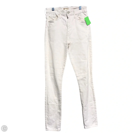 Jeans Skinny By Mother In White Denim, Size: 2