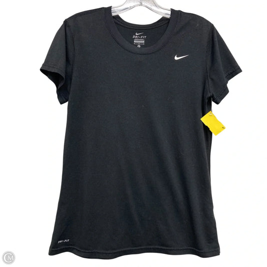 Athletic Top Short Sleeve By Nike Apparel In Black, Size: M