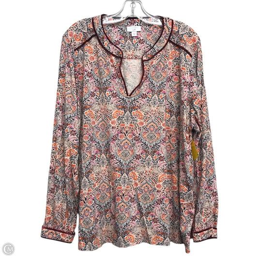 Top Long Sleeve By J. Jill In Multi-colored, Size: 2x